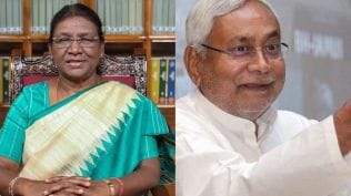 Droupadi Murmu and Nitish Kumar