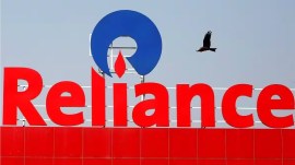 Shares of Reliance Industries Ltd on Monday morning climbed more than 2 per cent after the company reported a 27 per cent jump in its September quarter net profit.