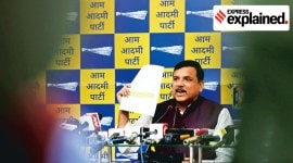 Aam Aadmi Party (AAP) member and Rajya Sabha MP Sanjay Singh.