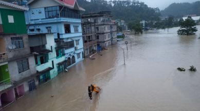 sikkim flash flood, flash flood in north sikkim, cloud burst, army personnel missing, indian express