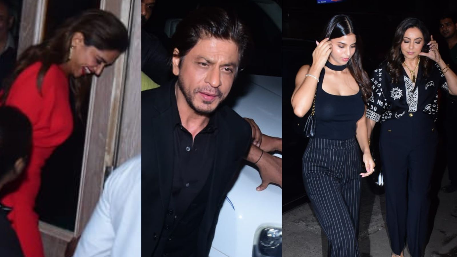 Shah Rukh Khan looks effortlessly handsome as he parties with Deepika  Padukone, Suhana Khan, Gauri Khan. Watch videos | Bollywood News - The  Indian Express