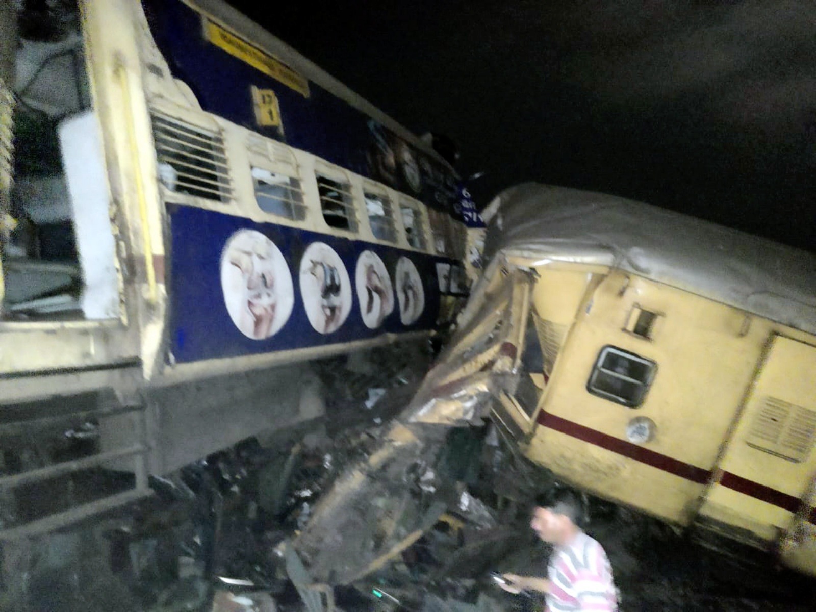 13 dead as two passenger trains collide in Andhra, officials say driver ...