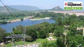 An earlier photo of the Mettur Dam in Tamil Nadu. It is only filled upto 27 percent of its full capacity this year.