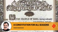 Samvidhan DiwaS, Constitution Day 2023, Dr Bhim Rao Ambedkar, Baba Saheb Bhim Rao ambedkar, Dr BR Ambedkar, colonial constitution, constitution drafting committee, Indian Constitution, Rajendra Babu, constitutionalists, indian express news
