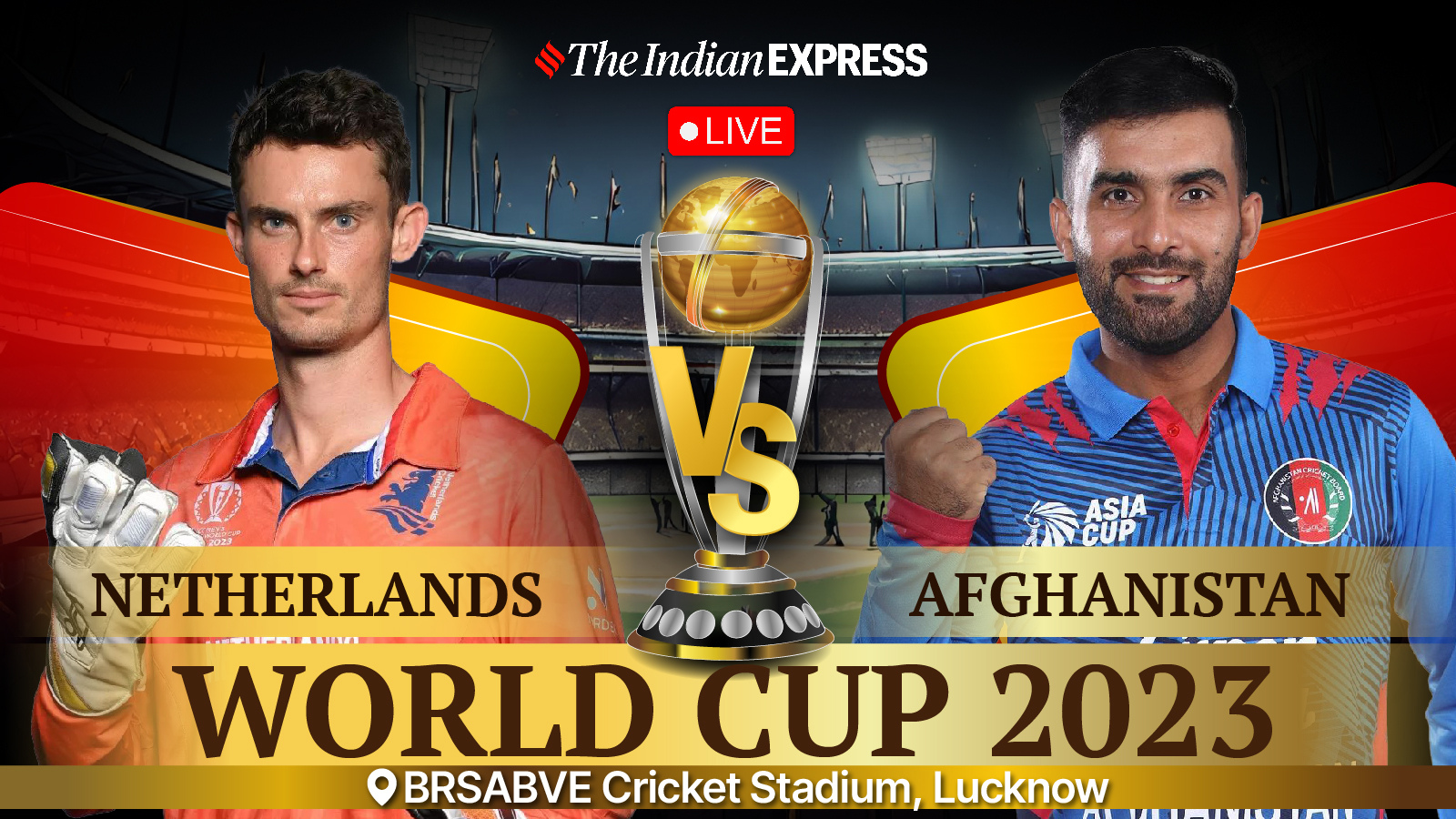 Netherlands vs Afghanistan Live Score, World Cup 2023 Saqib Zulfiqar