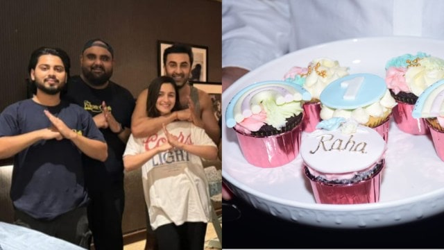 Alia Bhatt- Ranbir Kapoor- with chef Harsh Dixit- Raha first birthday