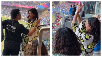 389px x 218px - Anushka Sharma congratulated by Sachin Tendulkar in viral video as Virat  Kohli breaks Master Blaster's record. Watch | Bollywood News - The Indian  Express