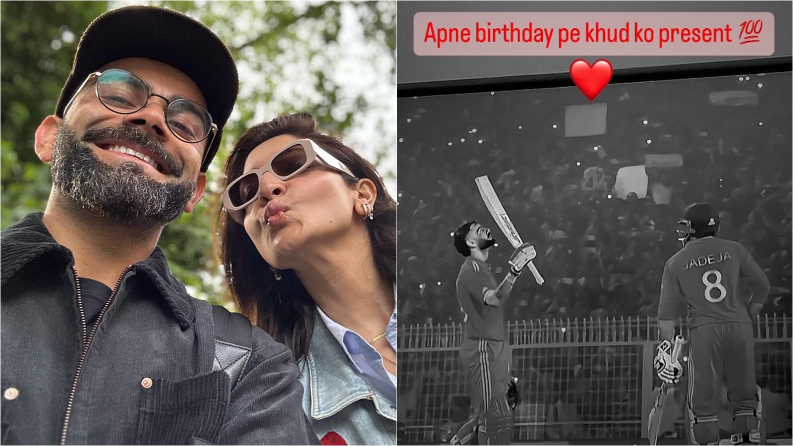 1600px x 900px - Proud wife Anushka Sharma celebrates Virat Kohli's 49th ODI century: 'Apne  birthday pe khudh ko present' | Bollywood News - The Indian Express