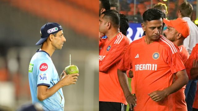 Ashish Nehra and Rahul Dravid