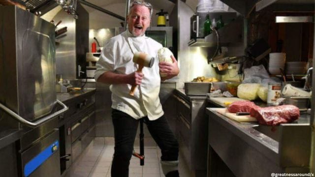 Chef overcomes mobility setback.