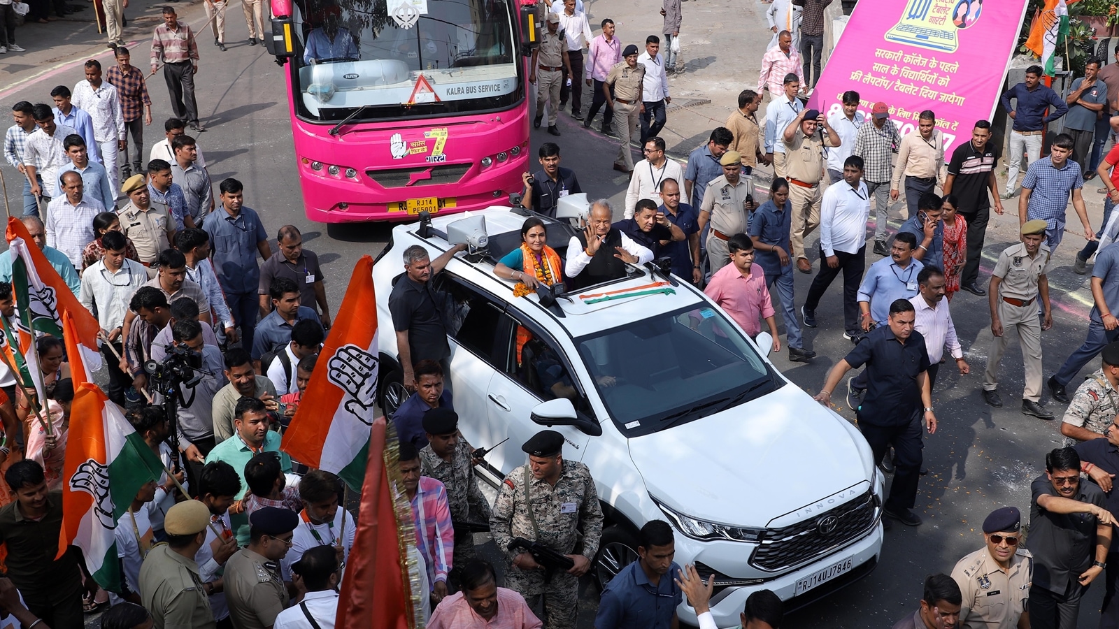 Ashok Gehlot launches ‘Guarantee Yatra’, says Congress’ fight is