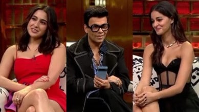 Ananya Panday, Karan Johar, Sara Ali Khan