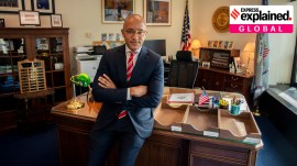 Damian Williams, U.S. Attorney for the Southern District of New York, at his office in Manhattan on Feb 1, 2023. (Andrew Seng/The New York Times)