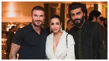 Shahid, Mira pose with their teenage crush David Beckham