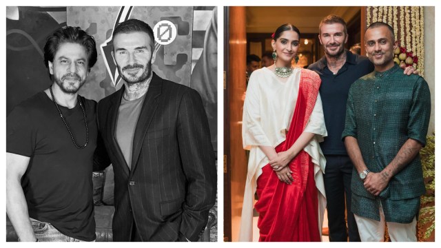 David Beckham, Shah Rukh Khan, Sonam Kapoor