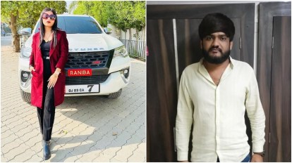 Morbi Dalit assault case, Gujarat police arrest, Gujarat Dalit man assault, businesswoman assault dalit worker, indian express news