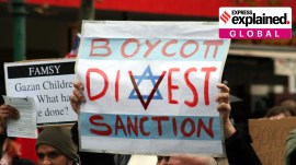 A BDS protest in Melbourne, Australia against Israel.