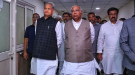 Mallikarjun Kharge, Ashok Gehlot, Kharge meets engineer assaulted by MLA, Indian express news, current affairs