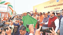 Delhi news, Vikas Bharat Sankalp Yatra, Vikas Bharat Sankalp Yatra delhi, Vikas Bharat Sankalp Yatra Vinai Kumar Saxena, indian express