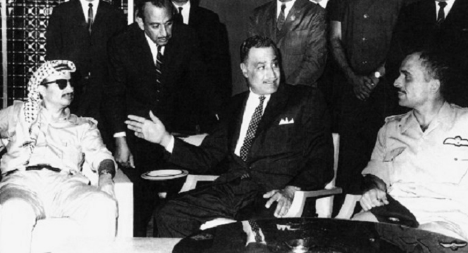 Nasser with Arafat and Hussain