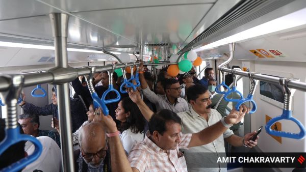 Excitement over Navi Mumbai Metro on Day 1: Over 5,000 passengers