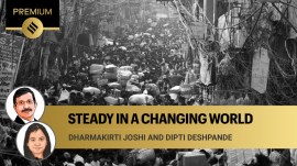 Economic prospects will be shaped by interaction of local and global developments, which can take the shape of cyclical factors, shocks and structural changes. (Express photo by Praveen Khanna)