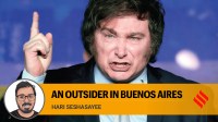 Javier Milei has often been compared to Donald Trump. (Reuters)