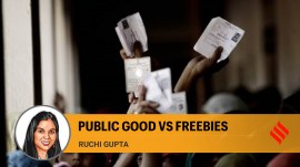 N V Ramana, Supreme Court, Public Good Vs Freebies, building political mandate, political mandate, editorial, Indian express, opinion news, indian express editorial