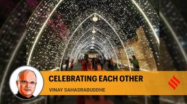 Apart from youngsters recognising the contribution of elders, many established rituals of Diwali provide for celebration of relationship between wife and husband, sister and brother as also the bond of trust between consumer and provider. (Express photo by Pradip Das)