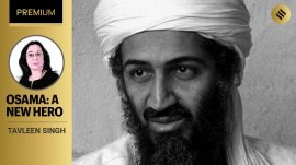 tavleen singh writes on how osama bin laden was made into a heroic figure by pro-palestinian lobby last week