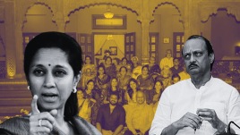 ajit pawar, supriya sule, ncp, sharad pawar, maharashtra, pune news, amit shah, indian express news