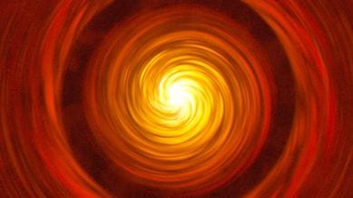An artistic depiction of a protoplanetary disc.