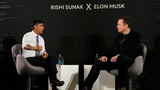 Elon Musk in conversation with Rishi Sunak