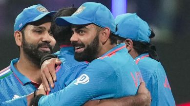 ODI World Cup: Indian cricket team in action