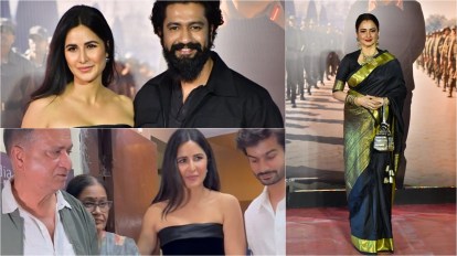 Www Ketrina Kefxvedos - Doting daughter-in-law Katrina Kaif tends to Vicky Kaushal's parents, Rekha  salutes Sam Bahadur poster. See photos and videos from premiere event |  Bollywood News - The Indian Express