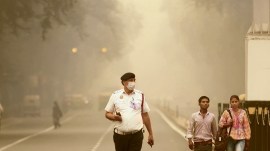 Smog-5col Delhi air pollution, Delhi air quality, delhi aqi, punjab farm fires, delhi farm fires, farm fires, delhi AQI (Air Quality Index), punjab AQI (Air Quality Index), India news, Indian express, Indian express India news, Indian express India