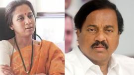 Supriya Sule and Sunil Tatkare