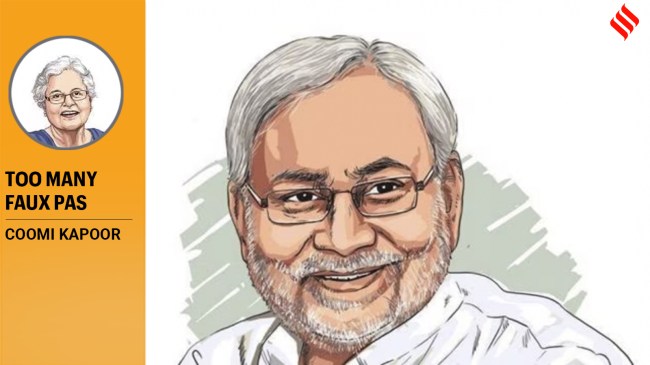 coomi kapoor on nitish kumar's latest indiscreet remarks