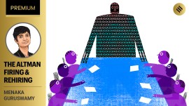 Artificial Intelligence, ChatGPT, 0Open AI, Sam Altman, AI, machine learning, New York Times, OpenAI technology, Microsoft CEO Satya Nadella, tech news, indiann express news