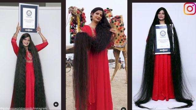 UP woman sets Guinness record for longest hair on a living person ...