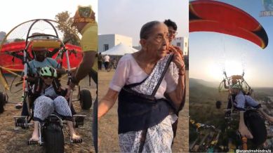 Usha Thuse takes to the sky at 97.