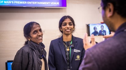 Reactions of Nagalakshmi (mother) and Vaishali (sister) after Pragg became  under-18 World Champion 