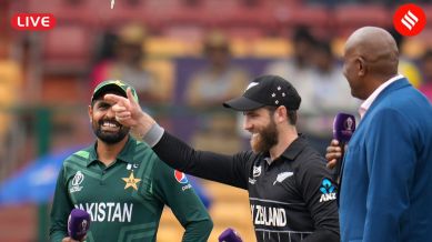 World Cup 2023 Live Score: Follow the live cricket score as New Zealand take on Pakistan at Bengaluru's M.Chinnaswamy Stadium.