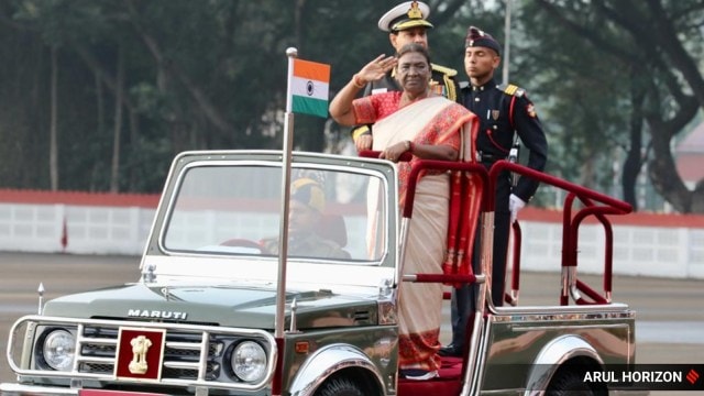 nda passing out, president murmu