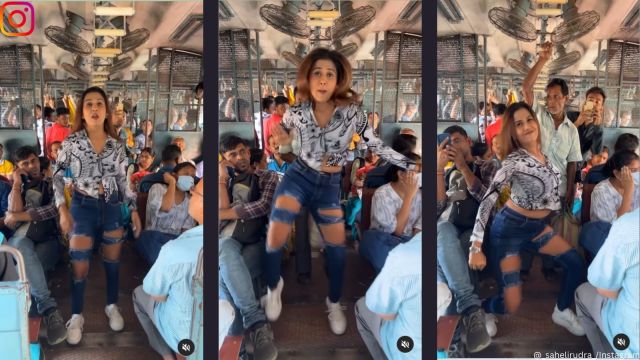 Woman’s dance inside crowded local train gets thumbs down from netizens