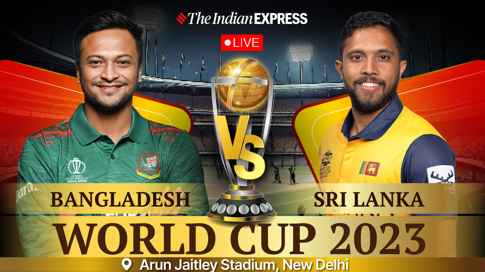 Bangladesh vs Sri Lanka Live Score, World Cup 2023: Shakib Al Hasan spins a web as SL lose wickets in a hurry | Cricket News