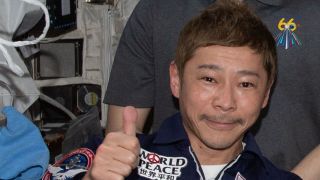 Yusaku Maezawa pictured here during a trip to the International Space Station.