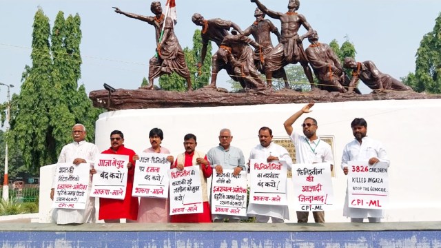 The opening day of Bihar Legislative Assembly's Winter Session was adjourned after Left parties, led by the Communist Party of India (Marxist-Leninist), demanded the House to also pay homage to those killed in Palestine during the ongoing Israel-Hamas war. (Twitter/@CPIMLBIHAR)