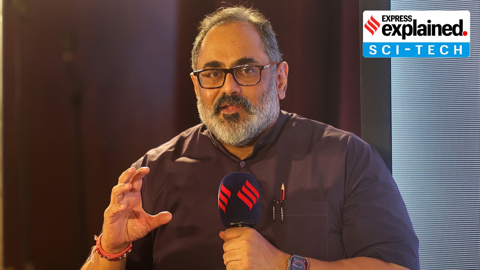 Minister of State for Electronics Rajeev Chandrasekhar.