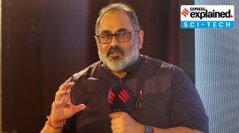 Minister of State for Electronics Rajeev Chandrasekhar.